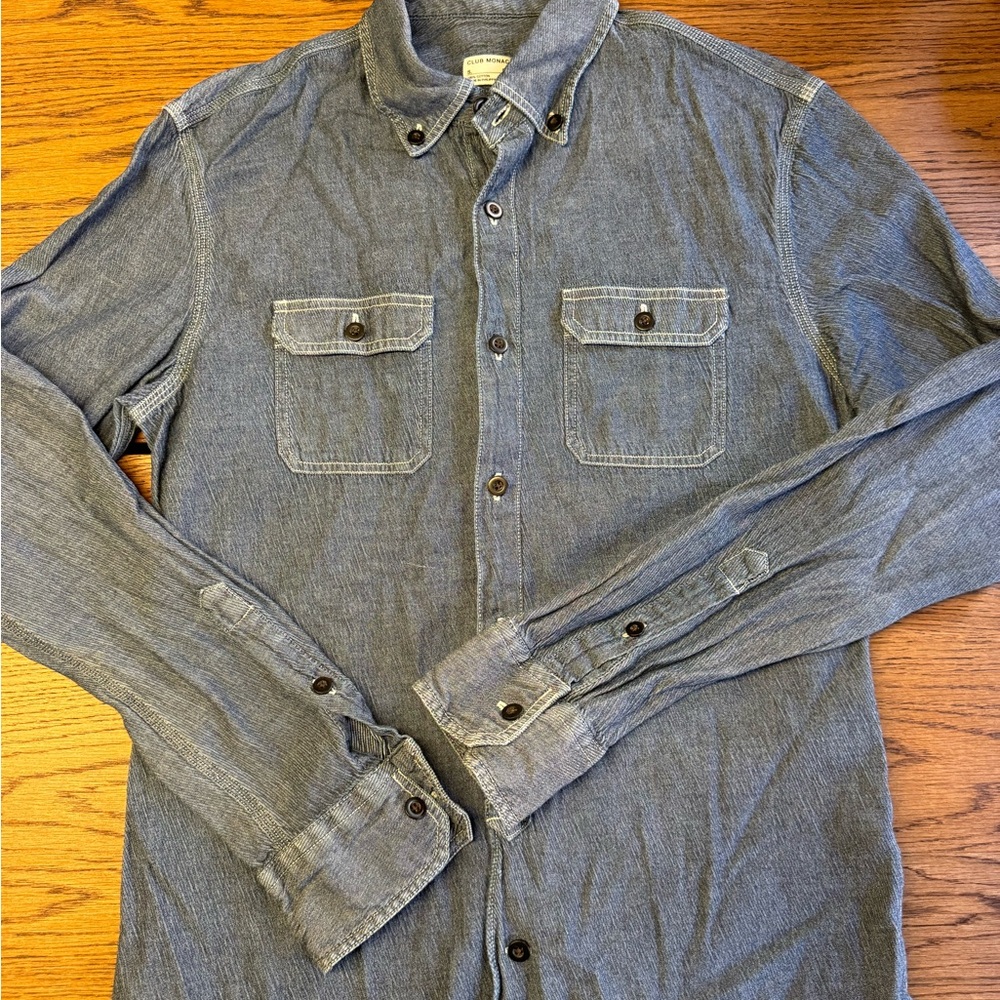 Club Monaco gray Cotton Shirt
